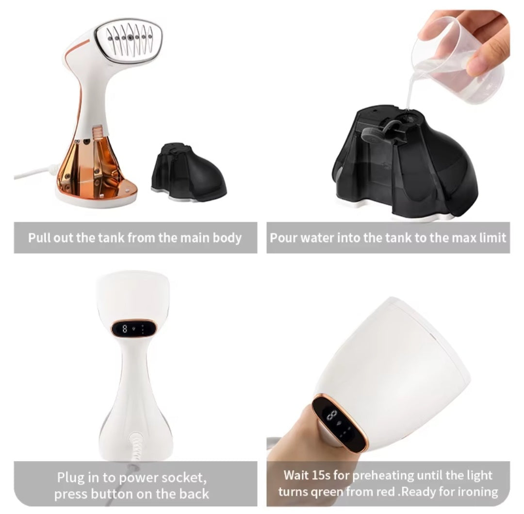 Mini défroisseur portable - Vêtements repassés en 60 secondes